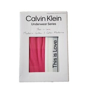 Calvin Klein Womens Unlined Bralette Pink Size S NWT